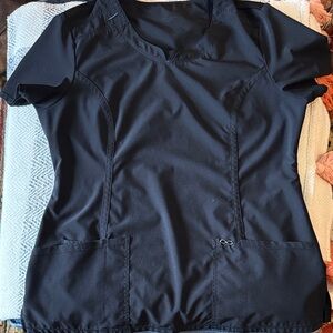 Cherokee INFINITY Women's Black Short Sleeve Scrub Top